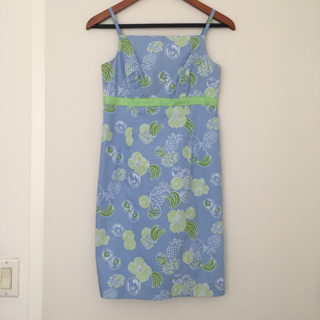 Lilly Pulitzer Blue Spaghetti Strap Dress